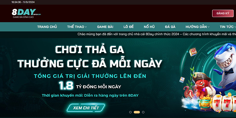 Evo Gaming hợp tác với nhà cái 8Day, đưa trò chơi vào nền tảng trực tuyến.