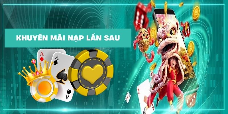 Khuyến mãi khi nạp tiền vào các lần sau tại nhà cái